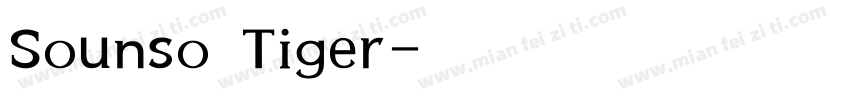 Sounso Tiger字体转换